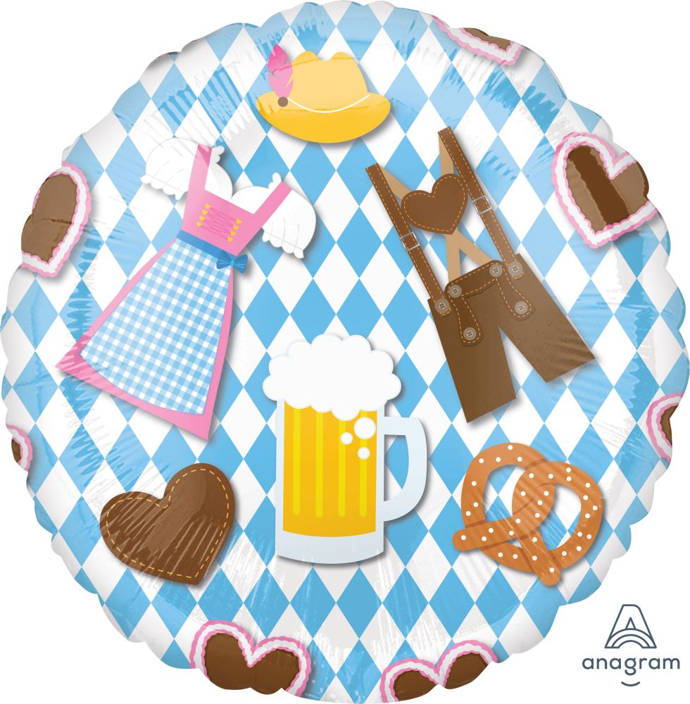 Oktoberfest Biergarten Foil Balloon
