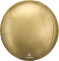 Jumbo White Gold Solid Orbz Foil Balloons (21 Inch)