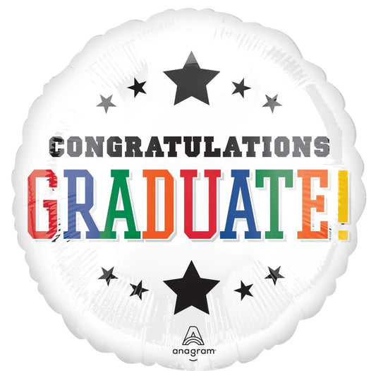 Congrats Graduate! Stars Jumbo Balloon