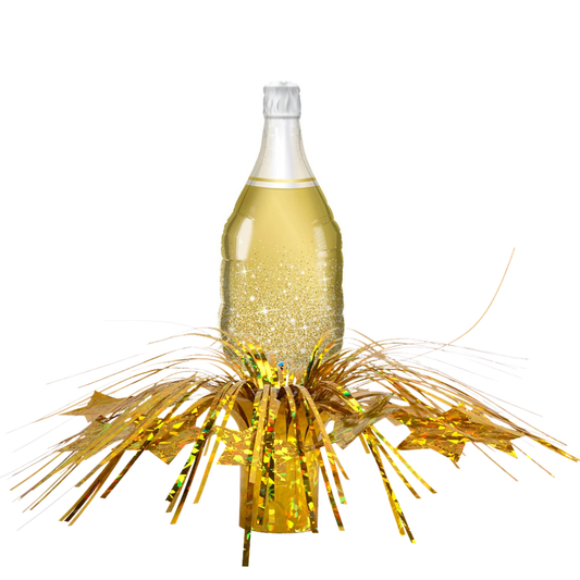 Champagne Bottle Mini Table Centerpiece