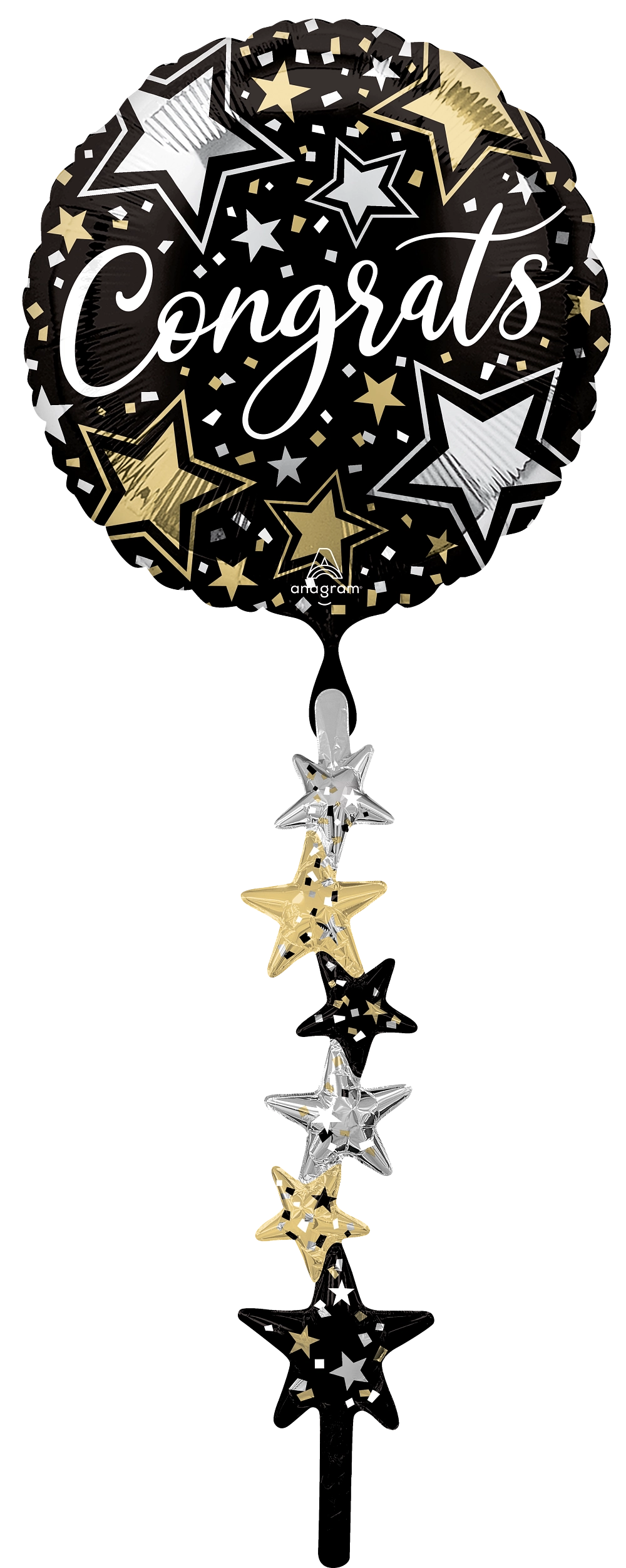 Congrats Tails Airwalker 67" Foil Balloon