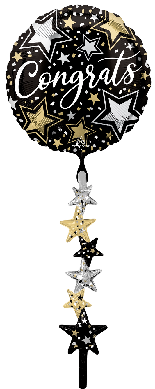 Congrats Tails Airwalker 67" Foil Balloon