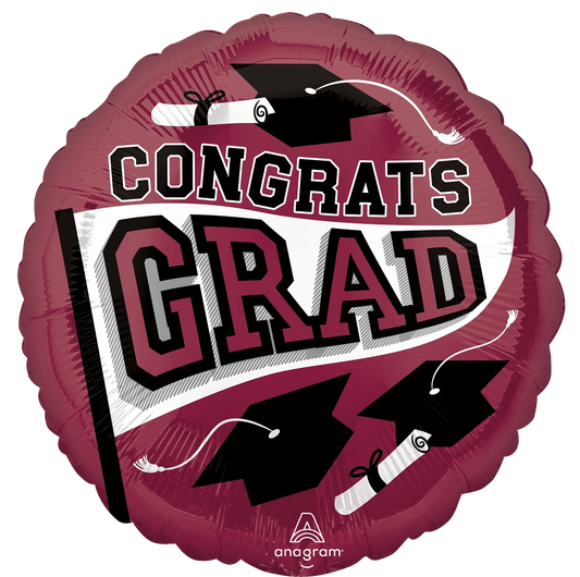 Berry Be True to Your School Grad Balloon (18 Inch)