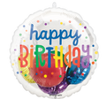 Happy Birthday Rainbow Font Insiders® Balloon (20 Inch)