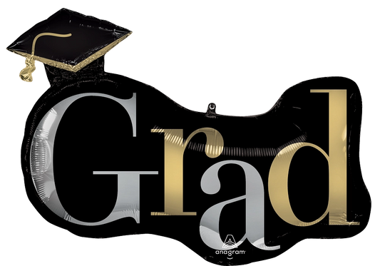 Class Dismissed Elegant Grad Balloon