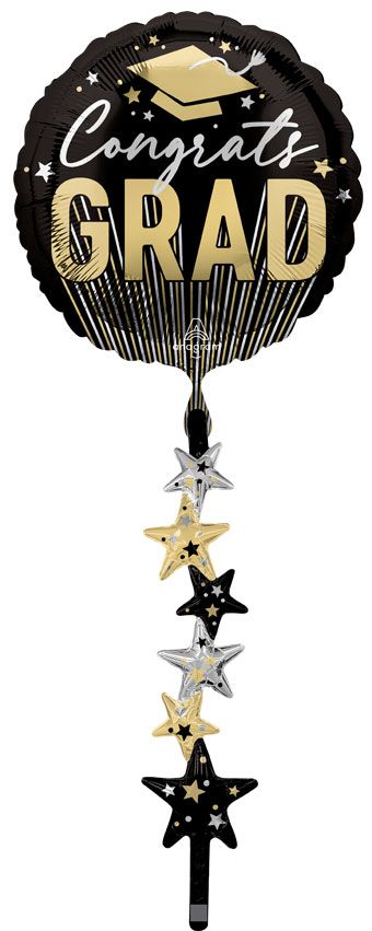 Graduation Tails Airwalker 67" Foil Balloon
