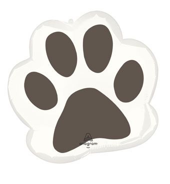 LRG SHP PAWSOME PARTY PAW PRINT 23"
