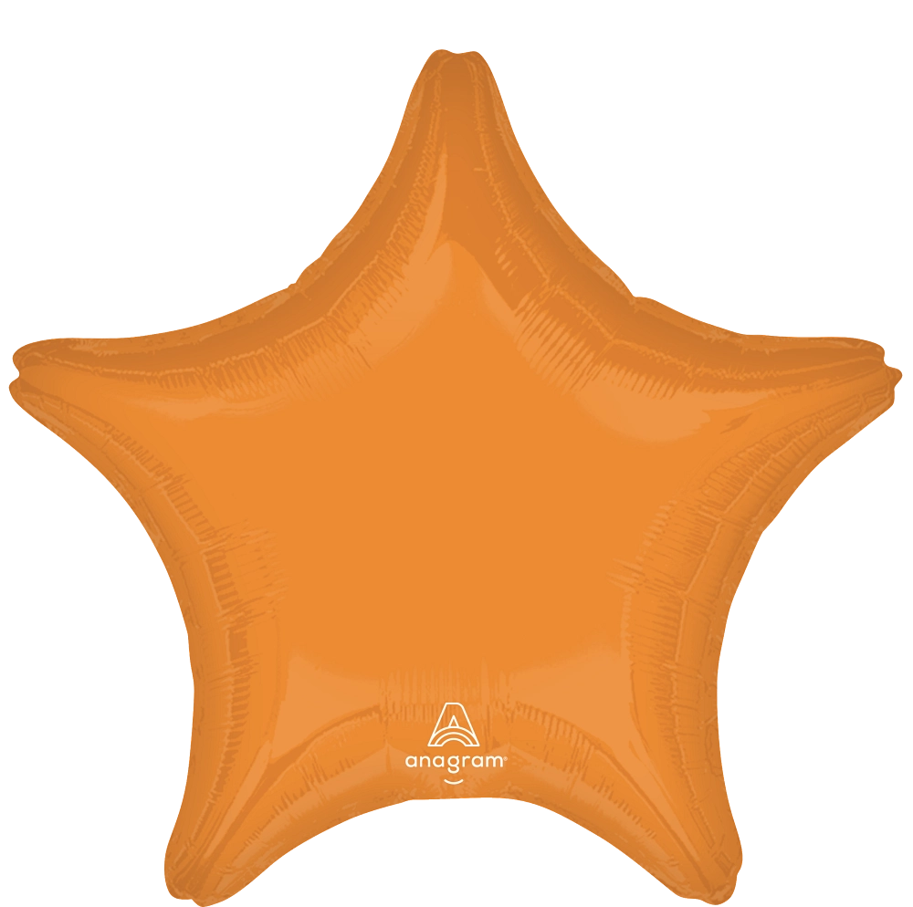 Vibrant Orange Star Balloon (18 Inch)