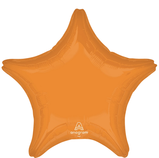 Vibrant Orange Star Balloon (18 Inch)