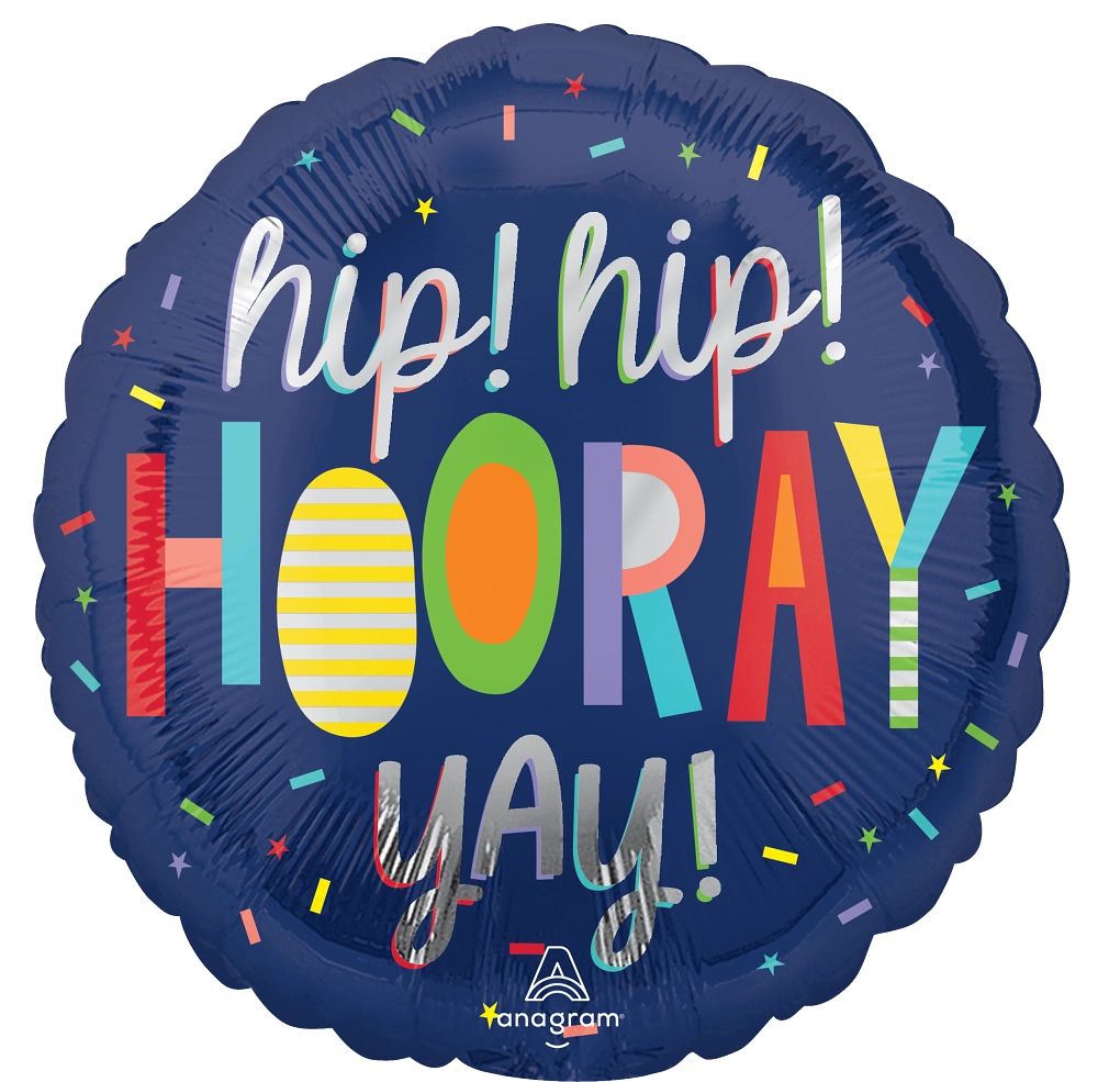 Hip! Hip! Hooray Yay! Balloon (18 Inch)