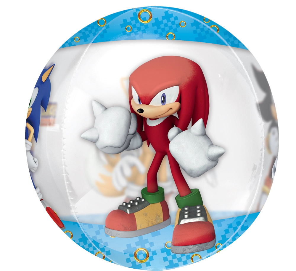 Sonic Characters Orbz Clearz Balloon (15 Inch)