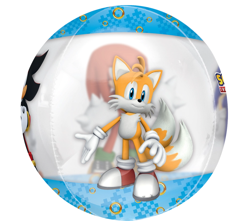 Sonic Characters Orbz Clearz Balloon (15 Inch)