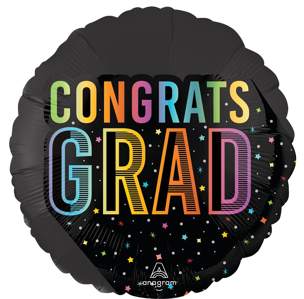 Satin Cosmic Congrats Grad Balloon