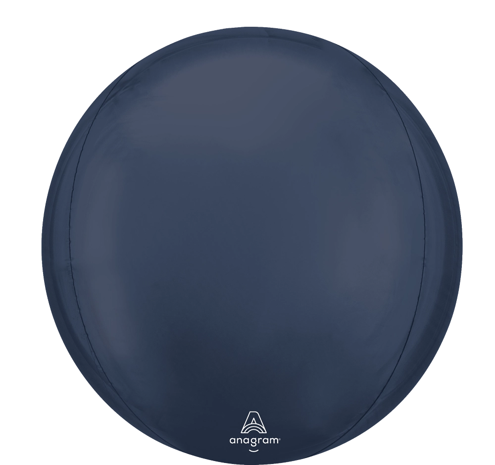 Navy Blue Solid Orbz Balloon (15 Inch)