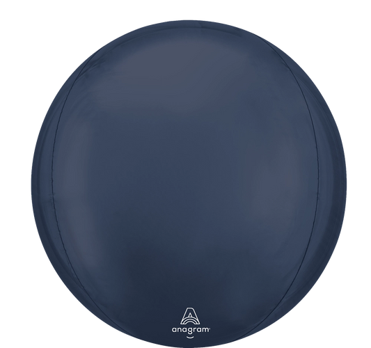 Navy Blue Solid Orbz Balloon (15 Inch)