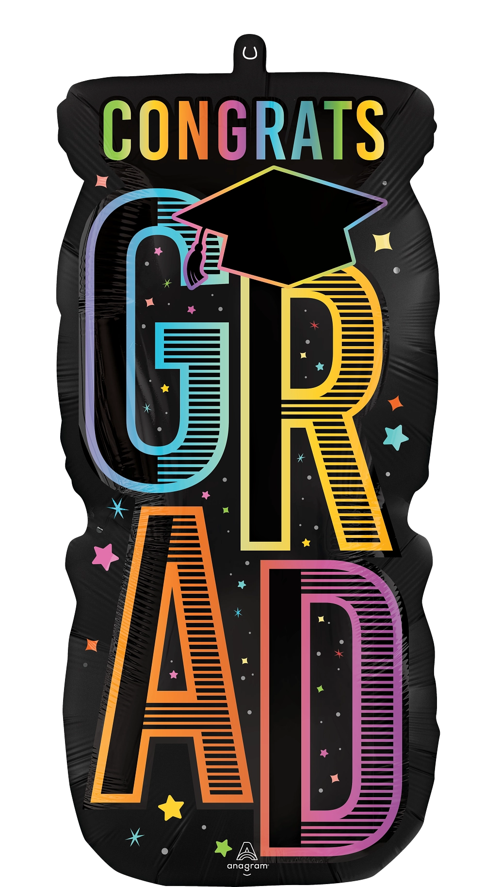 Satin Cosmic Congrats Grad Marquee Balloon