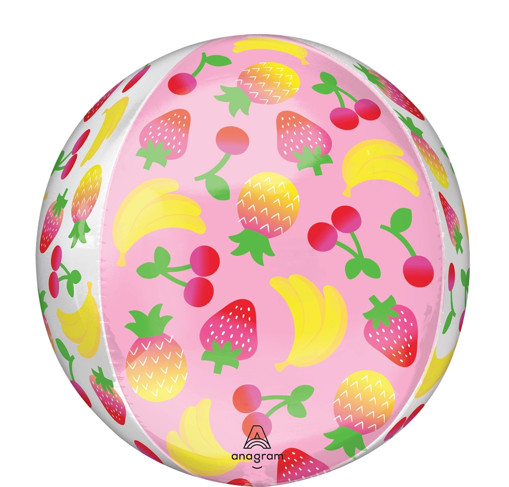 Sweet Summer Fruity Mix Orbz Foil Balloon