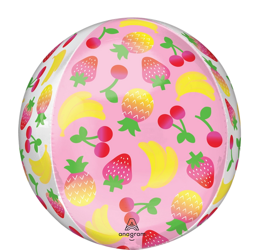 Sweet Summer Fruity Mix Orbz Foil Balloon