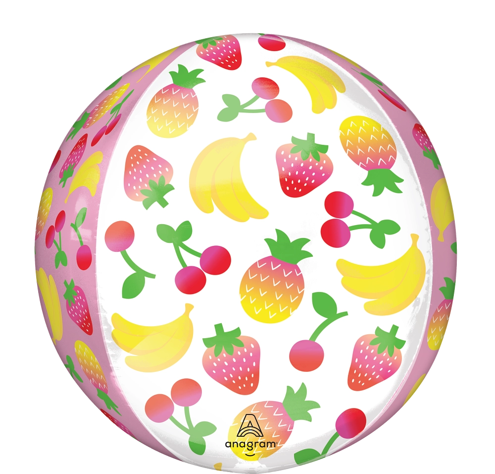Sweet Summer Fruity Mix Orbz Foil Balloon