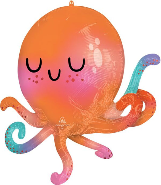 Octopus Foil Balloon - Air or Helium (30 Inch)
