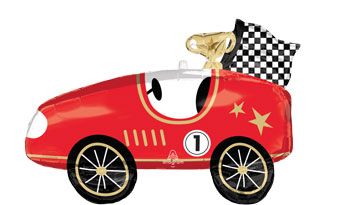 Large Vintage Race Car