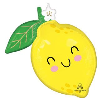 Food Friends Lemon Foil Balloon