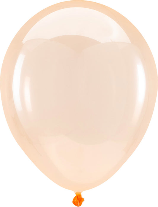 Clear Orange Latex Balloon (11 Inch)