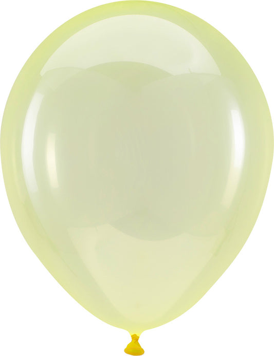 Clear Yellow Latex Balloon (11 Inch)