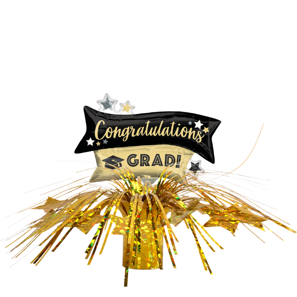 Congrats Grad Banners Mini Table Centerpiece
