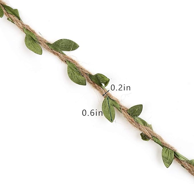 Braided Twine & Leaves Balloon Tail
