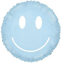 Giant Retro Blue Smiley Face Balloon (30 Inch)