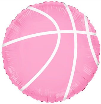 Pink Basketball Balloon (18 Inch)