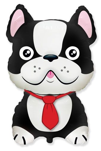 Black French Bulldog Balloon
