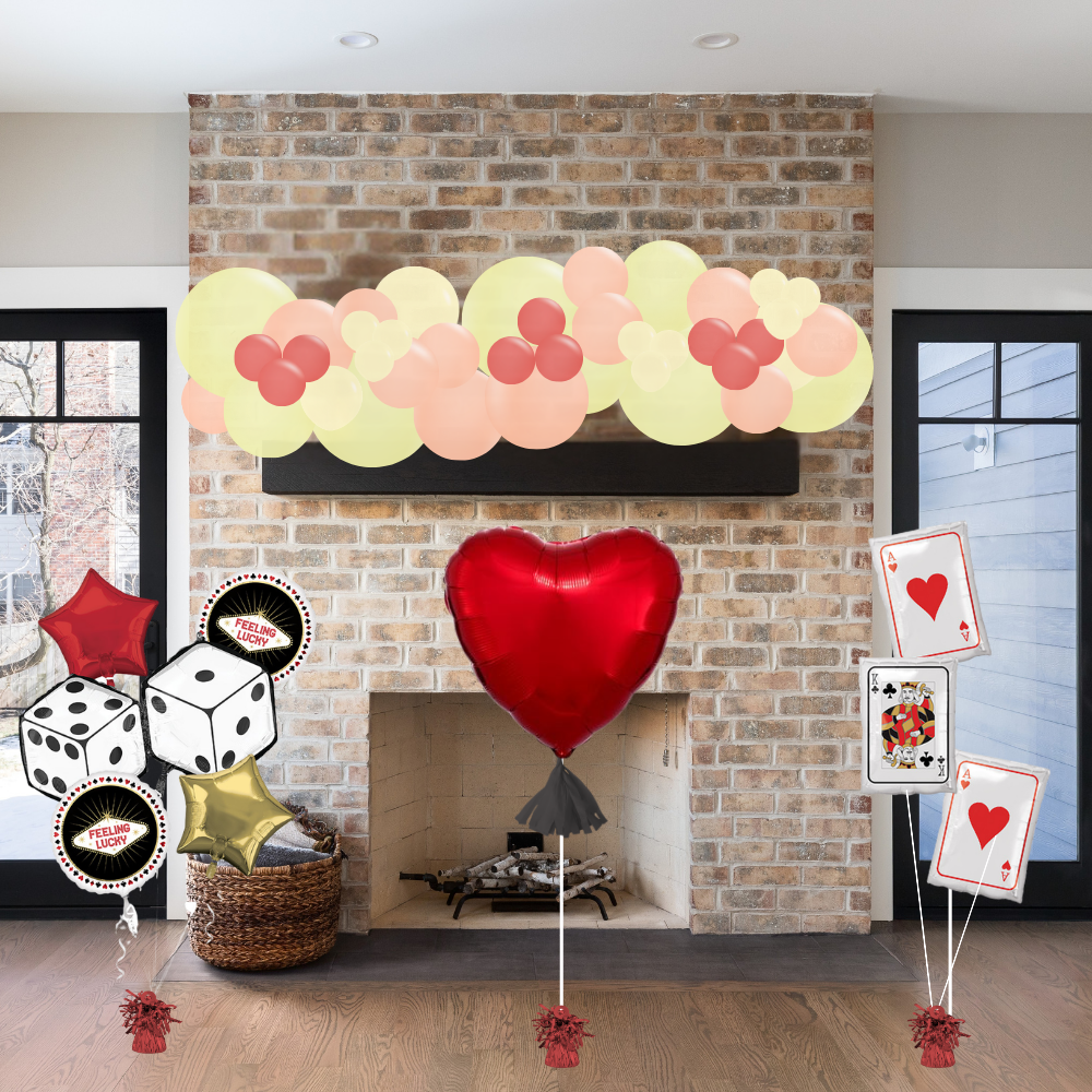 Lucky in Love Casino Balloon Decor Package