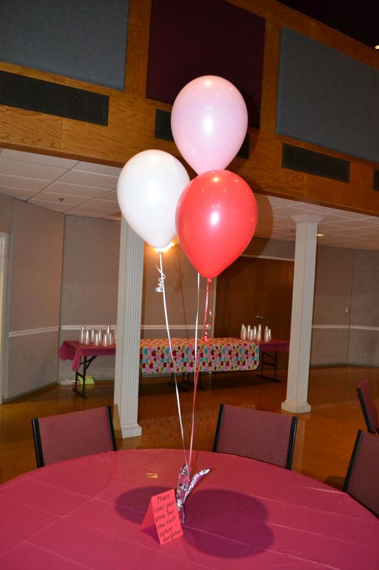 Custom 3 Piece Latex Balloon Bouquet