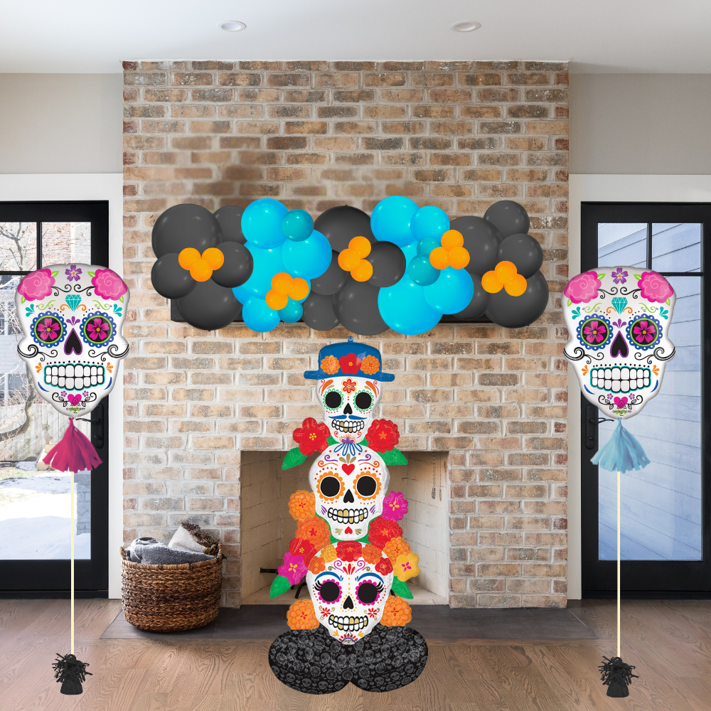 Sugar Skulls Day of the Dead Balloon Decor Package