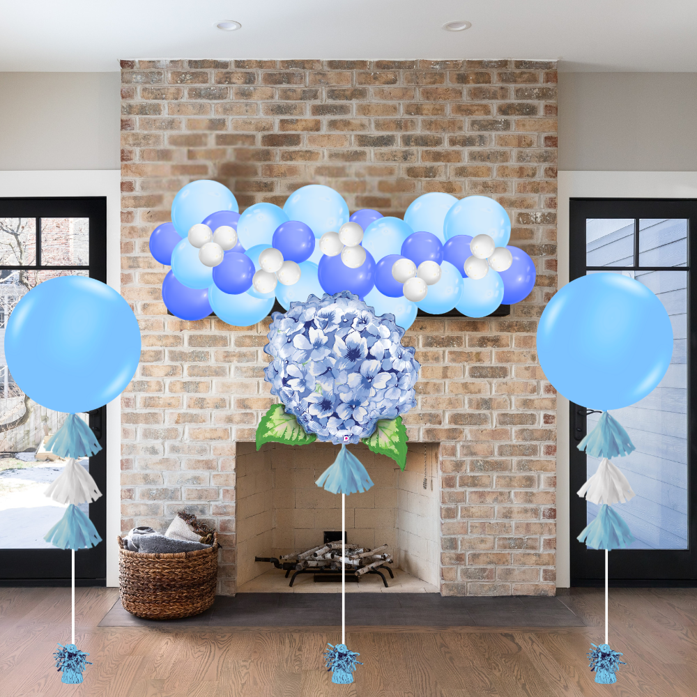 Hydrangea Flower Balloon Decor Package
