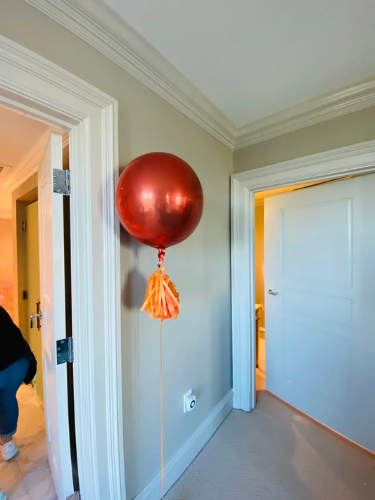 Orange Tasseled Orb