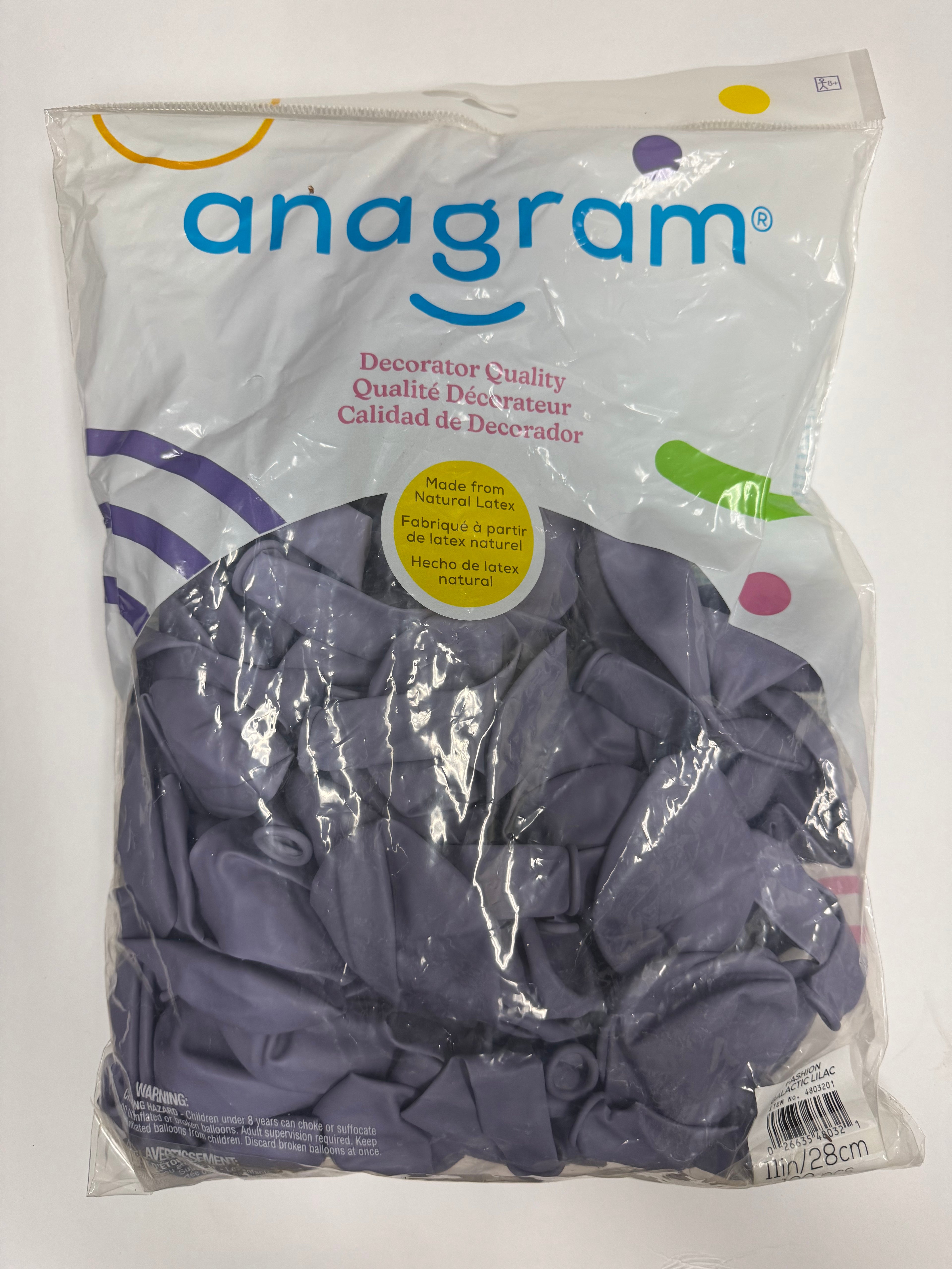 Fashion Galactic Lilac Solid 11" Latex Bag