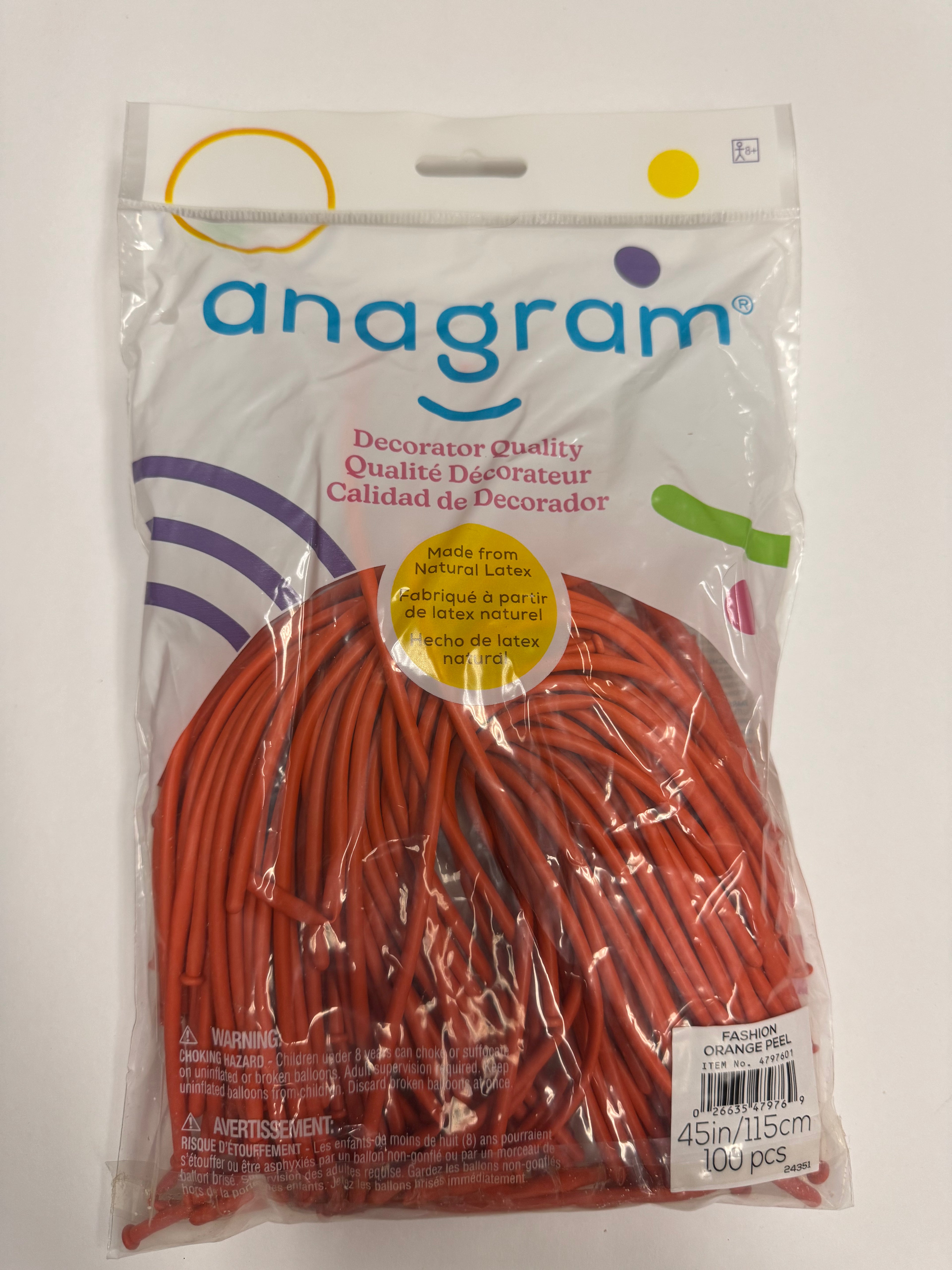 Fashion Orange Peel Solid 160 Twisting Latex Bag
