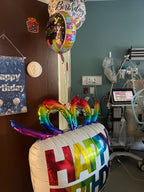 Birthday Gift Trio Bouquet (4 Balloons)