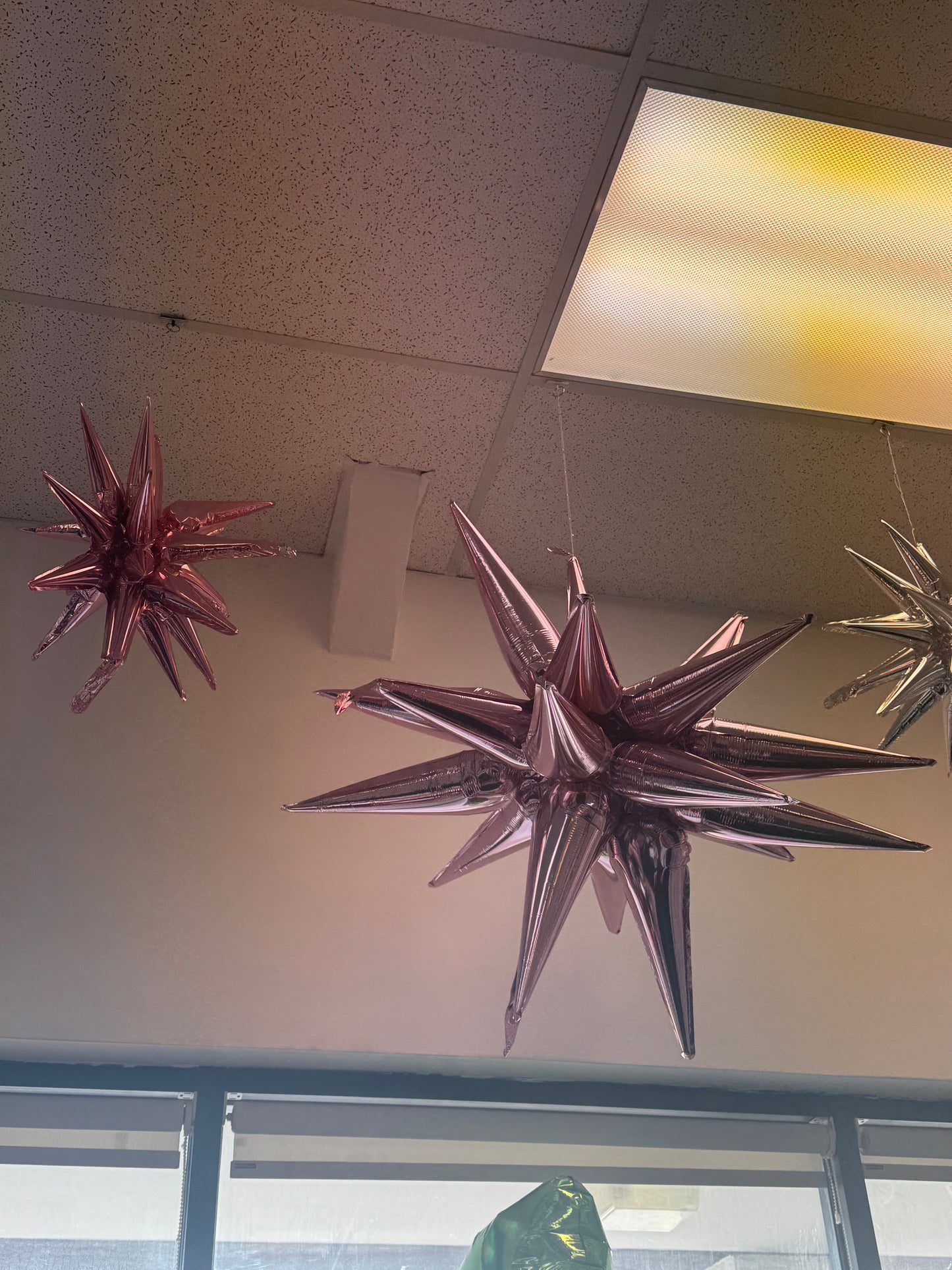 Air-Filled, Non-Floating, ROSE GOLD Magic Star Balloons (20"-35")