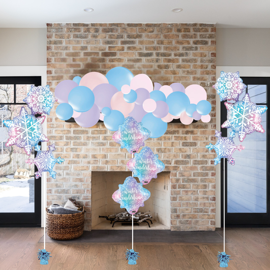 Pastel Winter Wonderland Balloon Decor Package