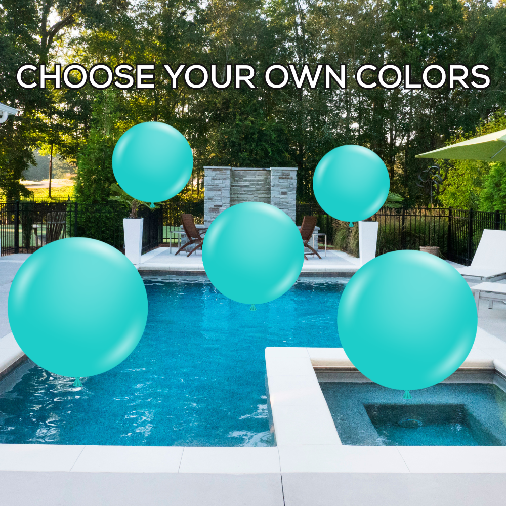 Choose Your Own Colors - Large Latex Balloons Pool Package