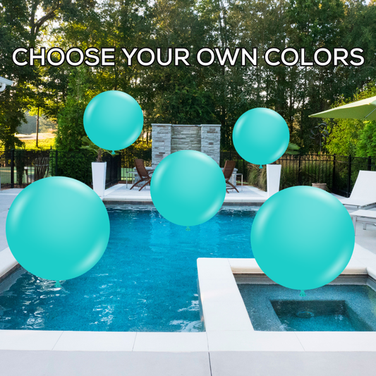 Choose Your Own Colors - Large Latex Balloons Pool Package