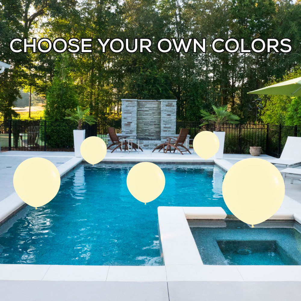 Choose Your Own Colors - Medium Latex Balloons Pool Package