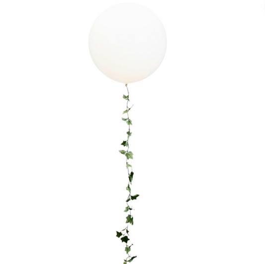 Elegant White Greenery Giant Gift Balloon