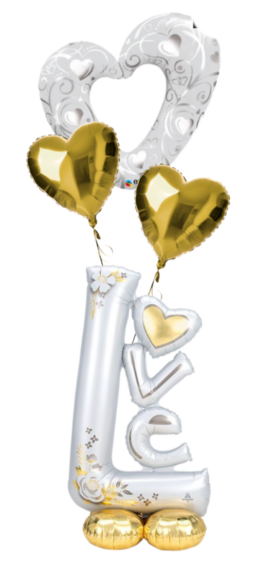 Silver & Gold Love Bouquet