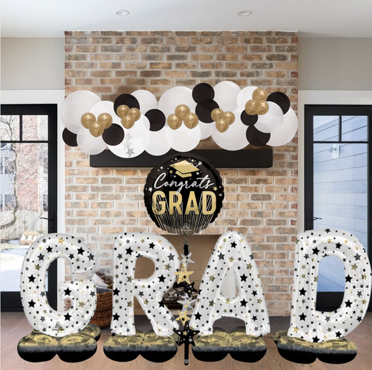 Congrats Grad Graduation Balloon Party Package