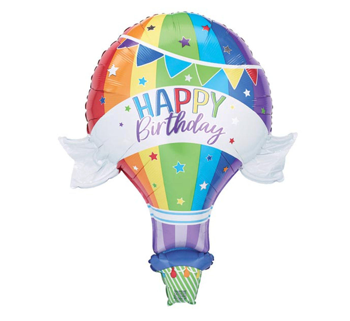 Birthday Hot Air Balloon Foil Balloon
